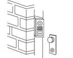 DoorBird Angle corner wall-mount adapter A8002