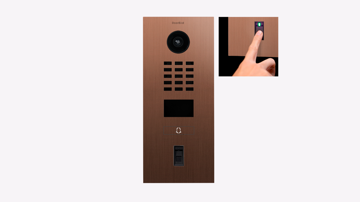 D2101FV Fingerprint 50 Flush-mount IP Video Intercom