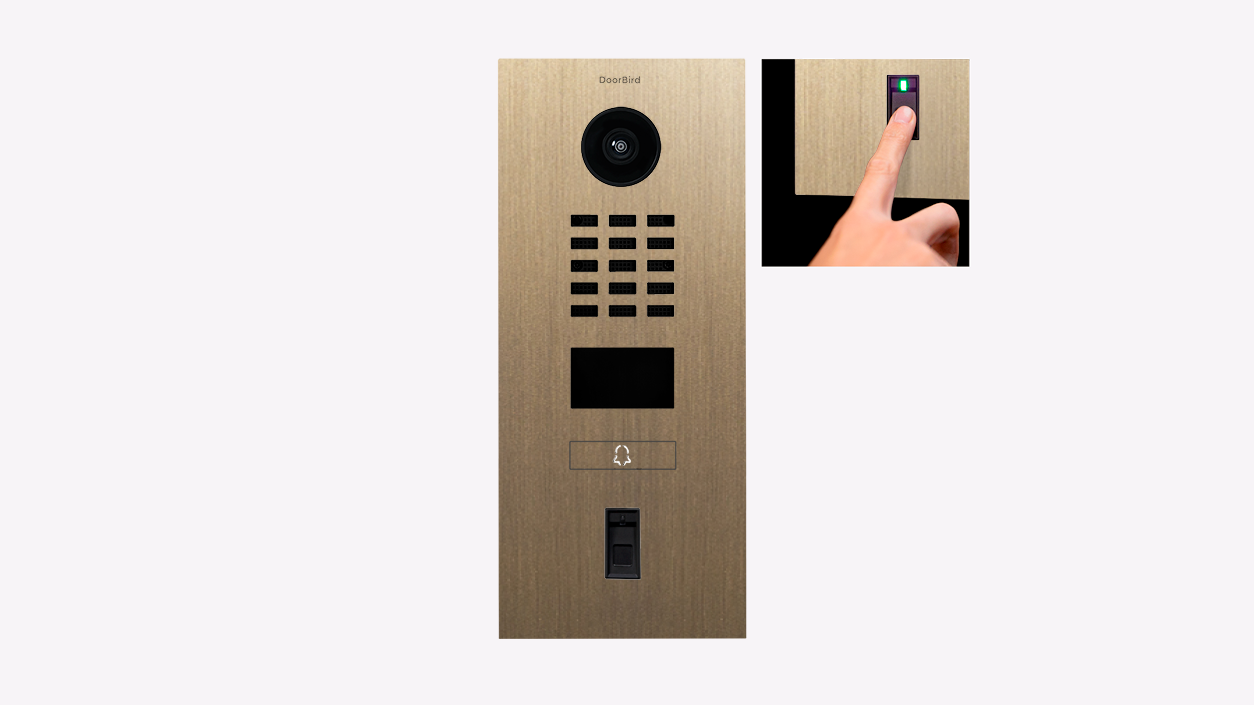 D2101FV Fingerprint 50 Flush-mount IP Video Intercom