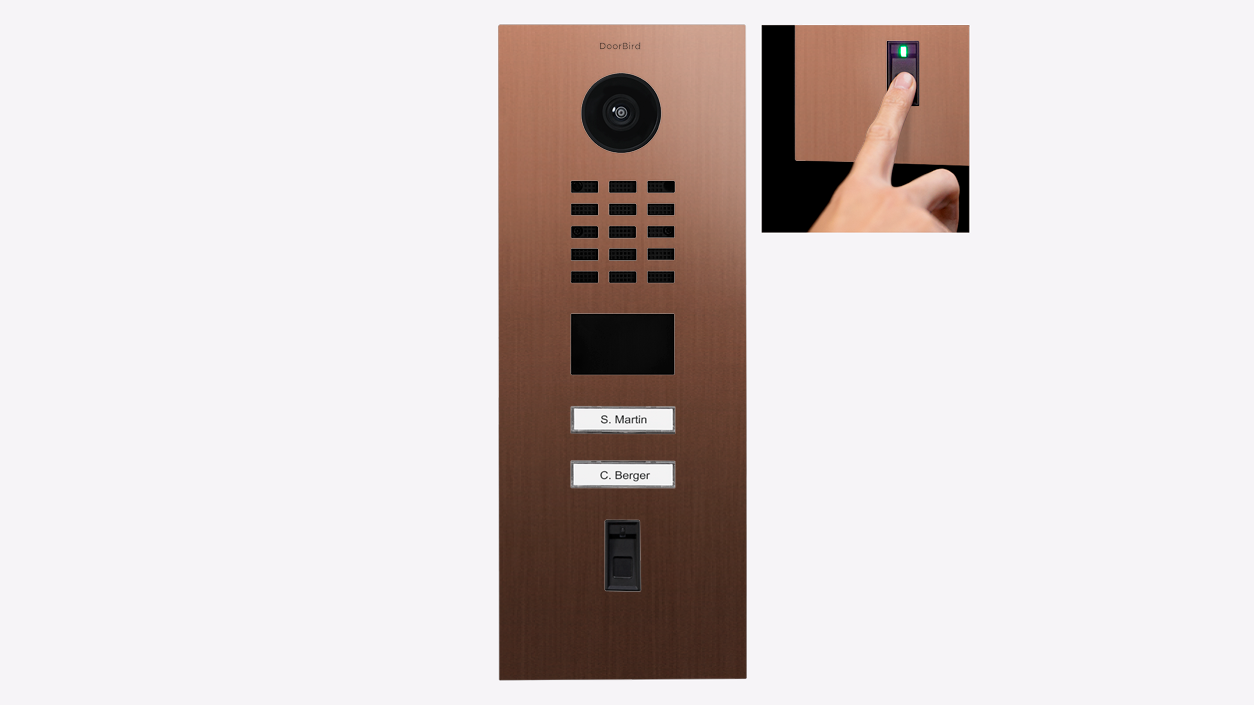 D2102FV Fingerprint 50 Surface-mount IP Video Intercom