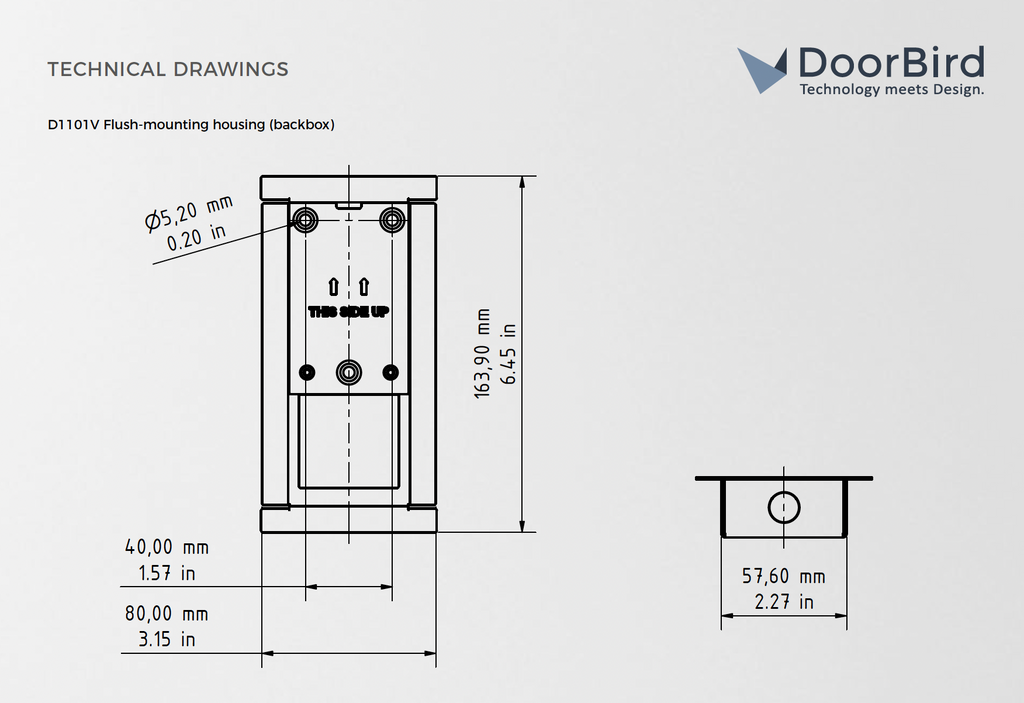 D1101V Flush-mounting housing (Backbox)
