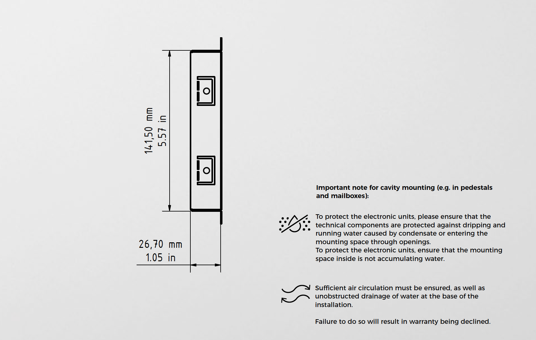 D1101V Flush-mounting housing (Backbox)