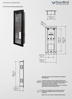 DoorBird D1102V Flush-mounting housing (Backbox)
