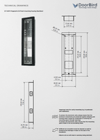 DoorBird D1102FV Fingerprint 50/D1101KV Flush-mounting housing (Backbox)