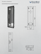 DoorBird D2x04V / D2x05V / D2x06V Flush-mounting Housing (Backbox)
