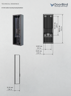 DoorBird D1102V Surface-mounting housing (Backbox)