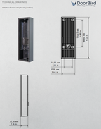 DoorBird D1102FV Fingerprint 50 Surface-mounting housing (Backbox)