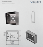 DoorBird D1101KH Surface-mounting housing (Backbox)