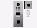 D2201FV EKEY sLine Flush-mount IP Video Intercom — Stainless steel V2A, brushed