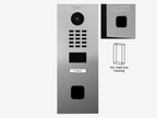 D2201FV EKEY sLine Flush-mount IP Video Intercom — Stainless steel V2A, brushed