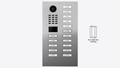 D2216V Surface-mount IP Video Intercom — Stainless steel V2A, brushed