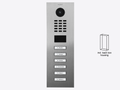 D2206V Surface-mount IP Video Intercom — Stainless steel V2A, brushed
