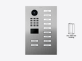 D2211V Flush-mount IP Video Intercom — Stainless steel V2A, brushed