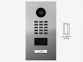 D2201V Surface-mount IP Video Intercom — Stainless steel V2A, brushed