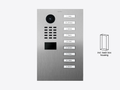 D2209V Flush-mount IP Video Intercom — Stainless steel V2A, brushed