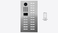 D2218V Flush-mount IP Video Intercom — Stainless steel V2A, brushed