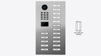 D2217V Surface-mount IP Video Intercom — Stainless steel V2A, brushed