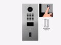 D2201FV Fingerprint 50 Surface-mount IP Video Intercom — Stainless steel V2A, brushed