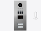D2202V Surface-mount IP Video Intercom — Stainless steel V2A, brushed