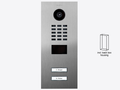 D2202V Flush-mount IP Video Intercom — Stainless steel V2A, brushed