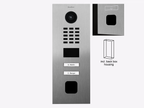 D2202FV EKEY sLine Flush-mount IP Video Intercom — Stainless steel V2A, brushed