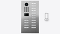 D2215V Flush-mount IP Video Intercom — Stainless steel V2A, brushed