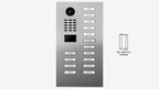 D2215V Flush-mount IP Video Intercom — Stainless steel V2A, brushed