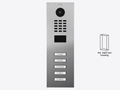 D2205V Flush-mount IP Video Intercom — Stainless steel V2A, brushed