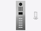 D2205V Surface-mount IP Video Intercom — Stainless steel V2A, brushed