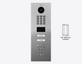 D2202KV Flush-mount IP Video Intercom — Stainless steel V2A, brushed