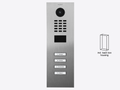 D2204V Flush-mount IP Video Intercom — Stainless steel V2A, brushed